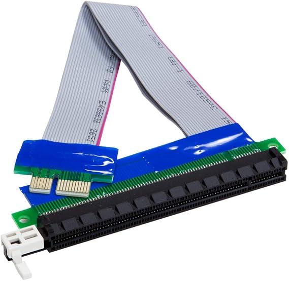 Kingwin PCIe Riser Card 1X-16X PCI Express Adapter Flexible Expander Extension Cable (PCI-06)