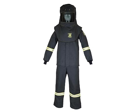 OBERON Arc Flash Suit Kit - 40 Cal - Hood, Coat, Bib, Escape Strap
