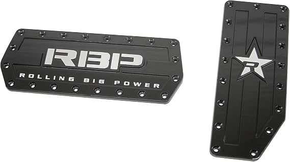 RBP RBP-4132ZR Black Aluminum Automatic Gas Brake Pedal Pads Cover for SUV & Truck