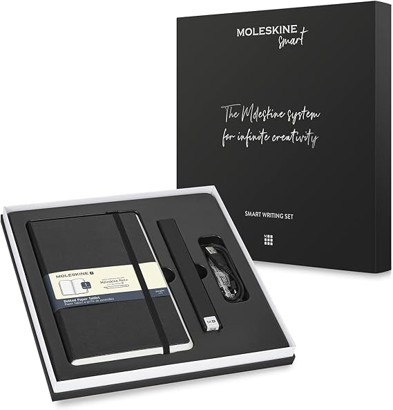Moleskine Pen+ Ellipse Smart Writing Set Pen & Smart Notebook - Use with Moleskine Notes App for Digitally Storing Notes (Only Compatible with Moleskine Smart Notebooks) Packaging May Vary