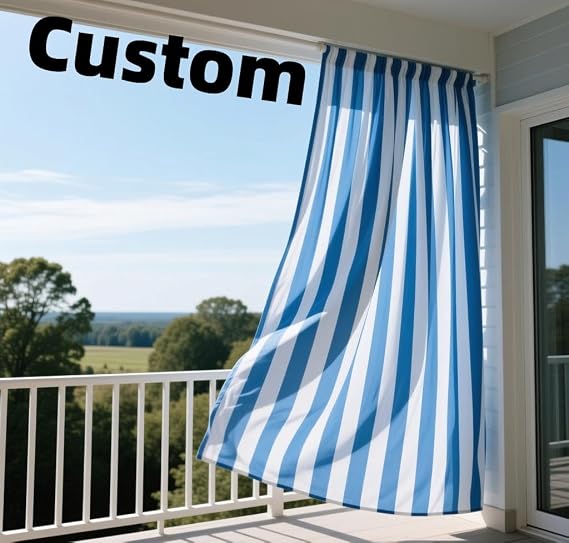 SINCERE Custom Cut Drapes Indoor, Made to Size Short Curtain Panel, Personalized Crushed Voile Sheer, Extra Long Wide Small Blackout Window Treatment, Floor-to-ceiling French Door Curtain, Shade Blind