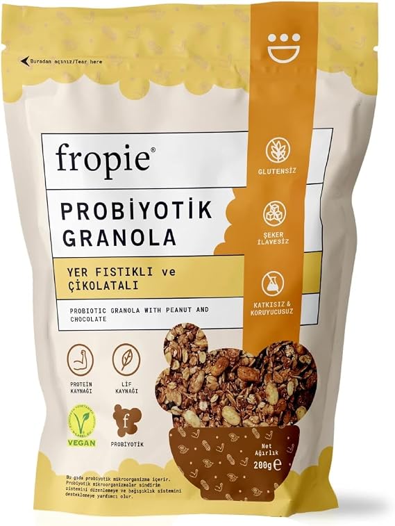 Fropie Probiotic Granola - Peanuts & Chocolate 200 gr 8682815018795
