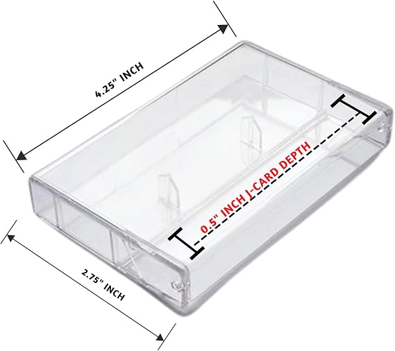 25 Pack Audio Cassette Tape case Clear/Clear Audio Cassette Tape Storage