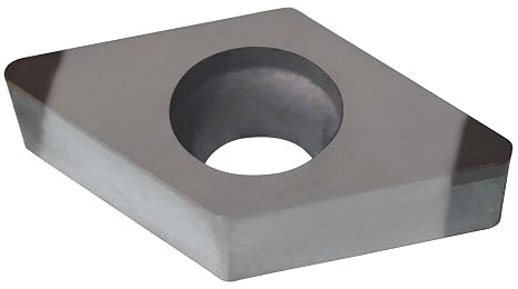 Ultra-Dex DCGW 32.51-2 UD5CBN 55 Degree Diamond CBN Insert, 0.375" Inscribe Circle Size, 5/32" Thickness, 0.015" Corner Radius