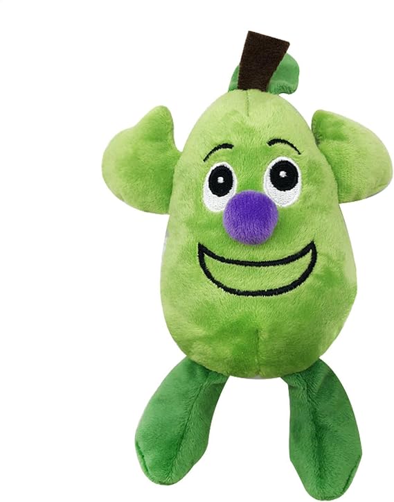 Interactive Toys for Aggressive Chewers, Teething Dog Toys - Squeaky Pear Chew Toyers,Cute Pet Dolls, Fruit Plush for Dogs