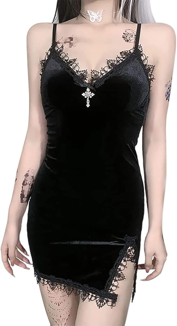 Gothic Dress Vintage Plus Size Goth Dresses for Women Romantic Casual Clothes Fashion Dress