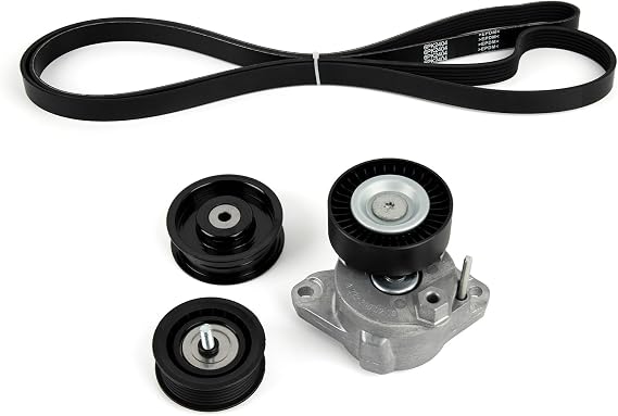 Tykick Idler Pulley and Belt Tensioner Kit Serpentine Belt Kit for Mercedes-Benz C300 C350 CLK350 E350 GL450 GLK350 ML350 S550 SL550 SLK350 2005-2011 Replaces 2722021419,2722021019,2722000270,6PK2404