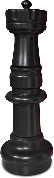 MegaChess Individual Chess Piece - Rook - 28.5 Inches Tall - Black