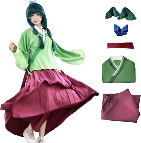Maomao Anime Cosplay Costume Full Set Mysterious Apothecary Diaries Cosplay Maomao Detachable Hanfu Halloween Party