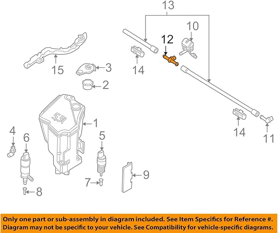 Genuine BMW Winshield Washer System Hose Support E30 E36 E46 E64 E65 X3 X5 Z4