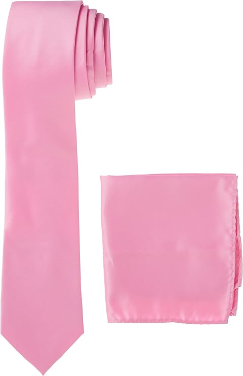 Stacy Adams Men's Satin solid Tie Set