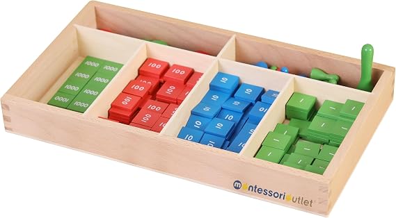 Stamp Game for 3-12 Years Montessori Education at School and Home