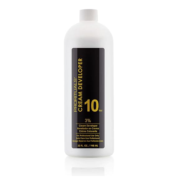 Prorituals Professional 10 Volume Creme Developer Hair Color Developer Lotion for Salon-Quality Results, Perfect Hair Color Developer, 10VOL/33oz