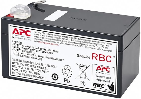 APC Genuine UPS Replacement Battery RBC35 for Models BE350G, BE350C | Genuine APC replacement battery for Back-UPS models BE350G, BE350C.Factory tested. Easy DIY install.