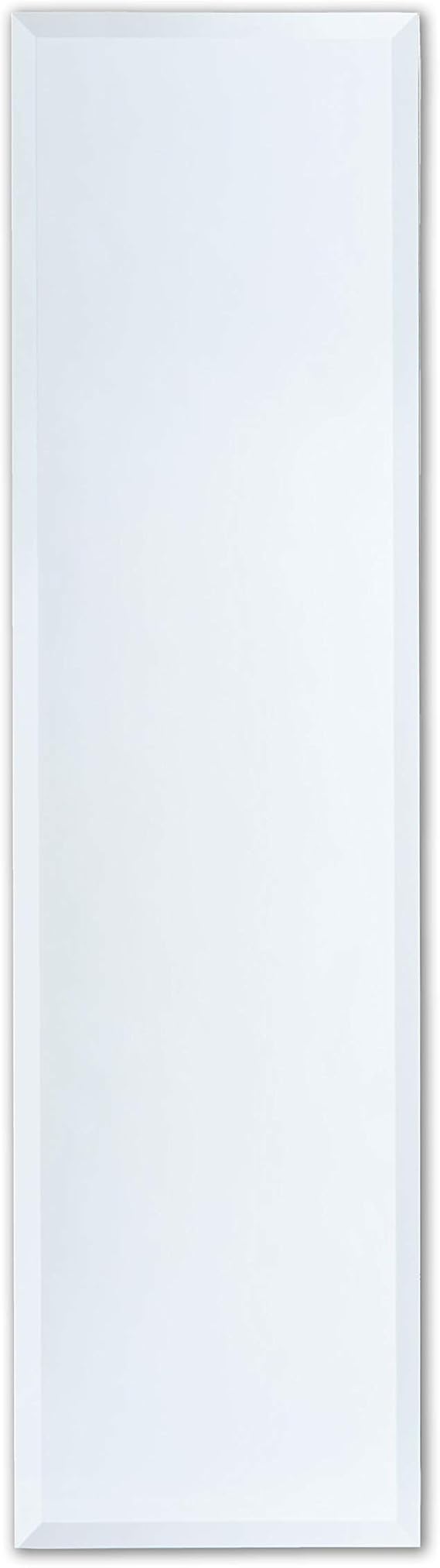 Better Bevel 16" x 60" Frameless Full-Length Rectangle Mirror | 1" Beveled Edge | Wall Mirror