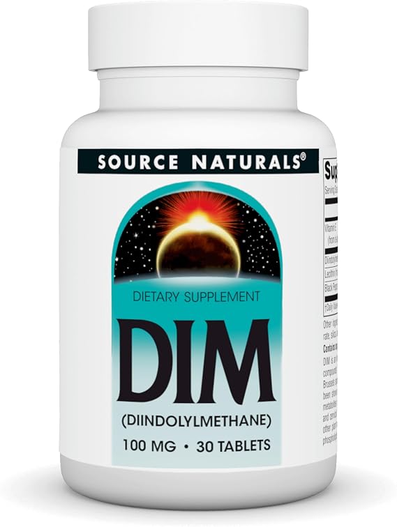 Source Naturals DIM, Diindolylmethane, 100mg - 30 Tablets