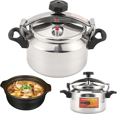 5L Pressure Cooker - Superior Aluminum Alloy Pressure Pot with Uniformly Distributed Pressure 4L
