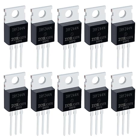 10 Pcs MOSFET Transistors IRFZ44N 49A 55V Field Effect Tubes N-Channel To-220 Power MOSFET Feld Effect Transistor Rectifier