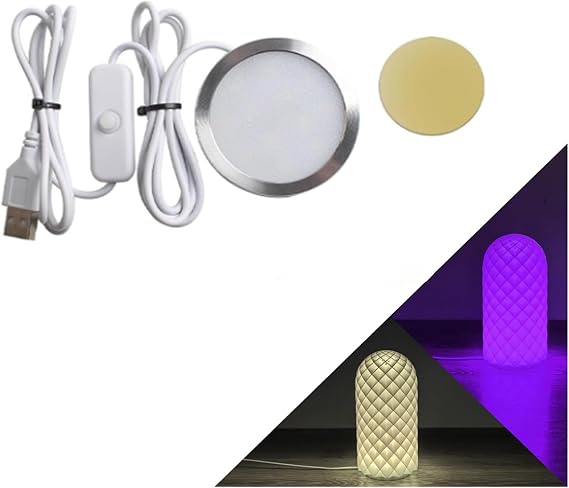 3D Printer Part Craetive DIY LED Lamp Kit(Button-Control): Only Hardware Accessories - Multicolour Energy-efficient Custom Lighting Project for Nightlight Models