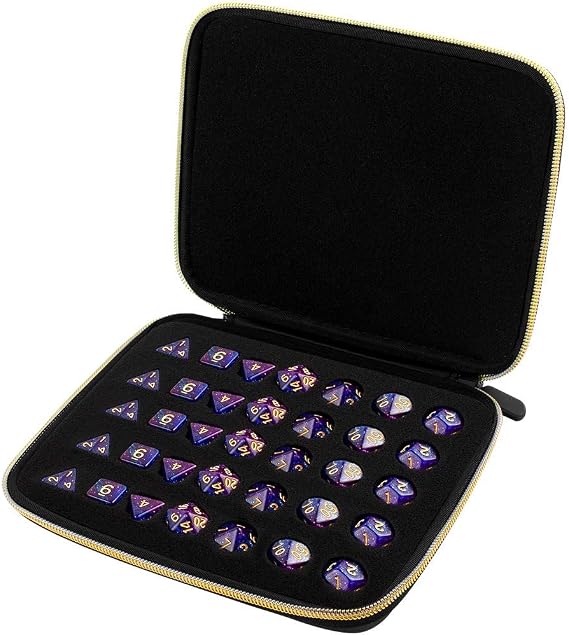 Dice Storage Case, Dice Case Box Tray for DND Dice Set, for D&D Dungeons and Dragons 7-Die Polyhedral Dice, for RPG for MTG Role Playing Table Games, Display for D and D Accessories - Box Only