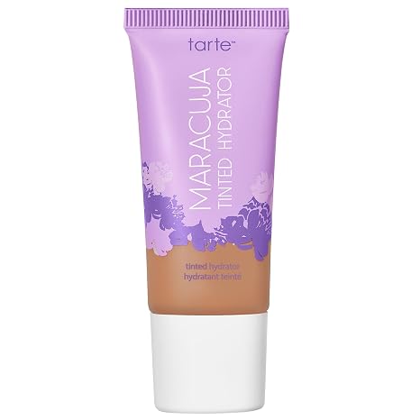 tarte maracuja tinted moisturizer Lightweight Sheer Foundation with Buildable Longwear Coverage, Hyaluronic Acid, Turmeric, Aloe for Hydrated Skin, Vegan & Cruelty Free