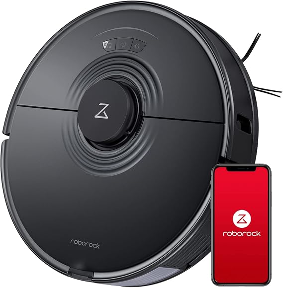 roborock S7 Robot Vacuum and Mop Combo, 2500PA Suction & Sonic Mopping, Robotic Vacuum Cleaner with Multi-Level Mapping, Mop Floors and Vacuum Carpets in One Clean, Perfect for Pet Hair