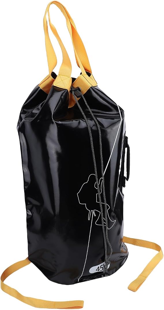 CCYLEZ Outdoor Rock Climbing Backpack, Sturdy PVC Rescue Waterfall Descent Equipment Storage Bag for Professional Climbers (45L)