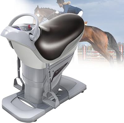 Electric Horse Riding Machine, Equestrian Simulation Trainer, Electric Abdominal Gym for Gym, HomeGrayGrayGray