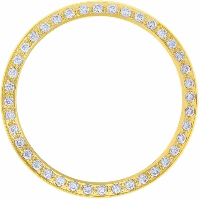 Ewatchparts Created Diamond Bezel Compatible With Rolex President Day Date 18039 18078 18208 18248 Gold