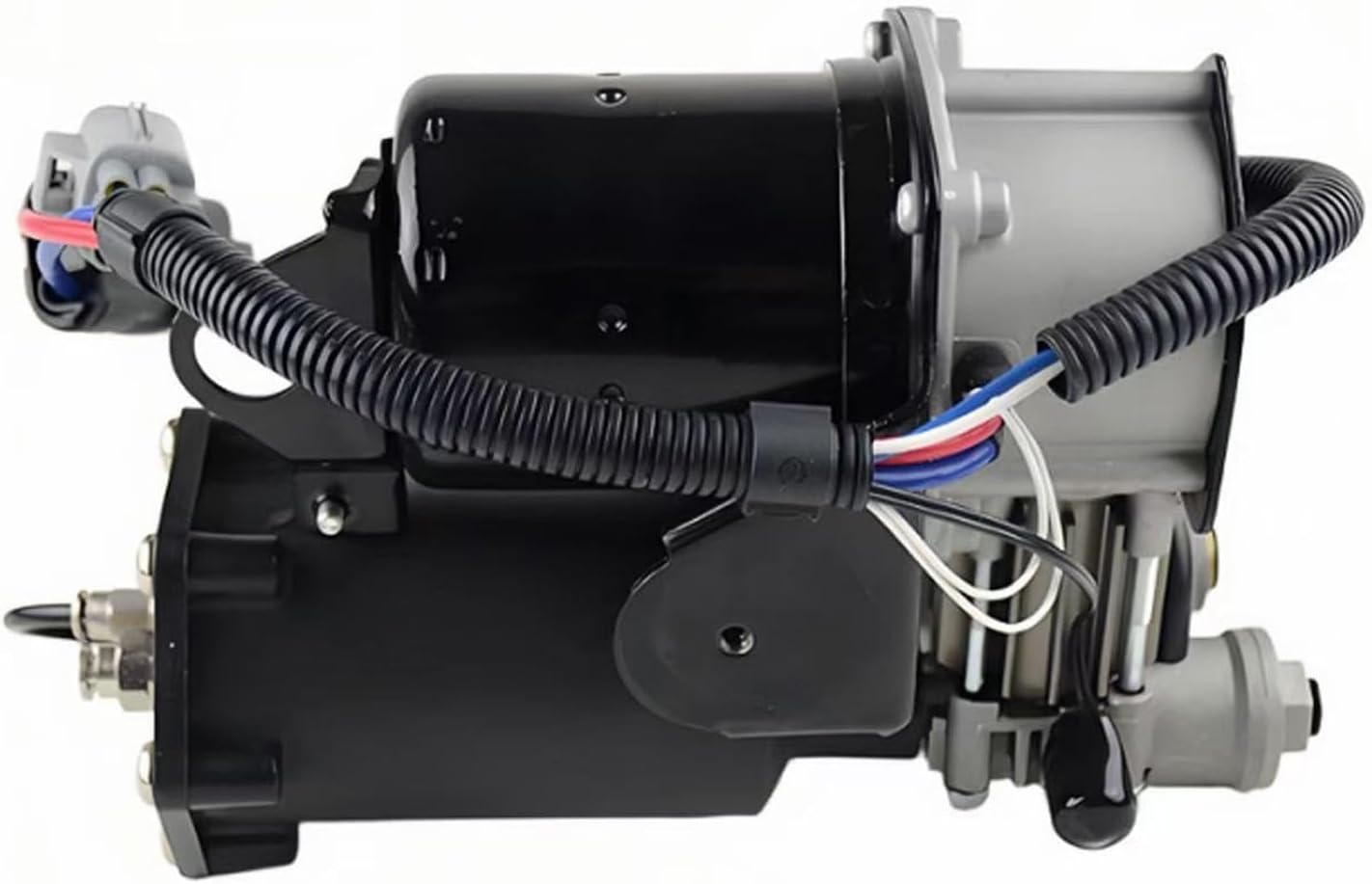 Air Suspension Compressor Pump LR023964 for Hitachi System for LR3 2005-2009 LR4 2010-2016 Range Rover Sport L320 Chassis 2005-2013, LR015303 LR061663 LR044360 LR045251 LR037065 6 Pins Connector