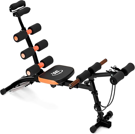 6-In-1 Ab Machine, Multi-Functional Adjustable Ab Trainer, Ab Machine for Stomach Workout, Deep Squat Machine, Abs Machines for Home Abs Workout Bench for Home Gym Full Body