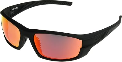 Body Glove Jake Wrap Sunglasses, Black, 63 mm