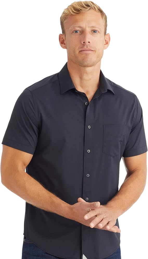 UNTUCKit Short Sleeve Performance Solid Shirts for Men