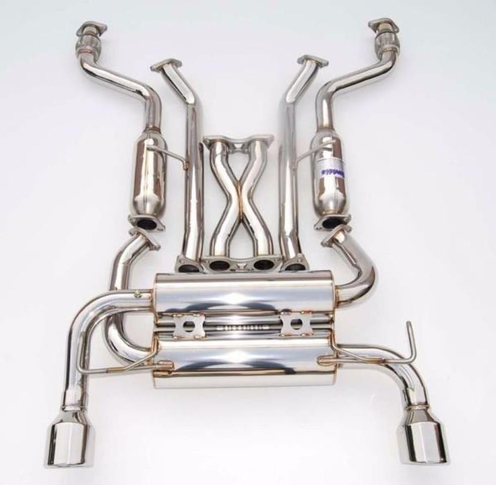 Invidia HS03IFXGIS Gemini Cat-Back Exhaust System with Stainless Steel Rolled Tip for Infiniti FX3545