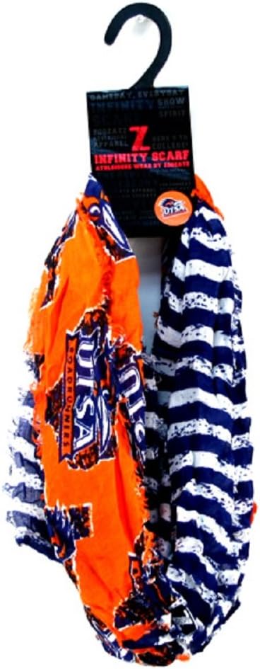 ZooZatz UTSA Roadrunners Striped 2 Tone Infinity Scarf