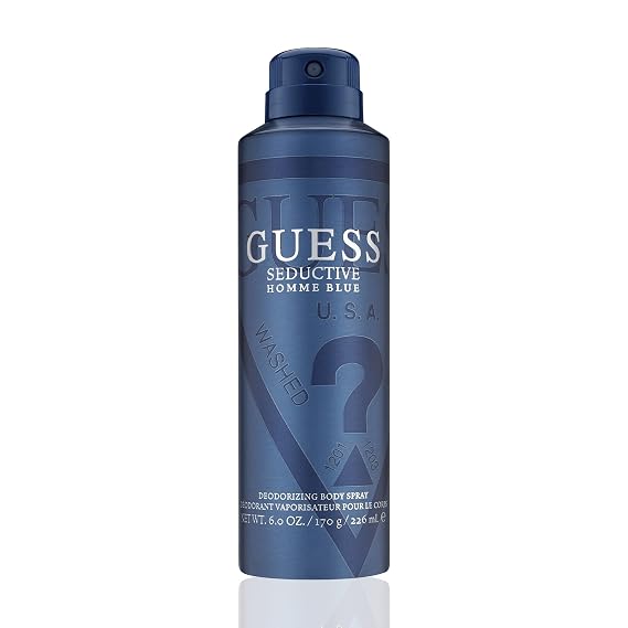 Guess Guess Seductive Homme Blue Men Body Spray, 6 Ounce (Pack of 1)