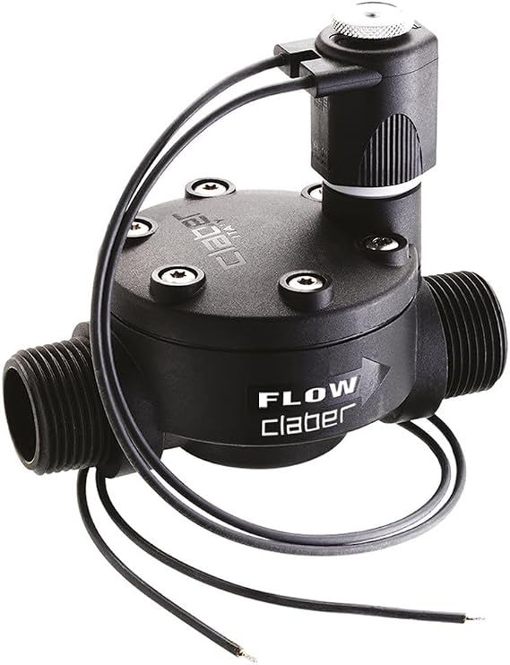 Claber 90815 Solenoid Valve 24 V, Male, Black/Orange/Grey