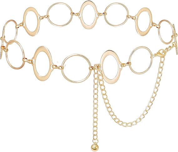 Waist Chain Belt for Women Fashion Metal Adjustable Chain Belts | for Dresses