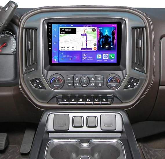 ASURE Android 15 Car Stereo for Silverado Sierra 2014-2018, 10.1" CarPlay