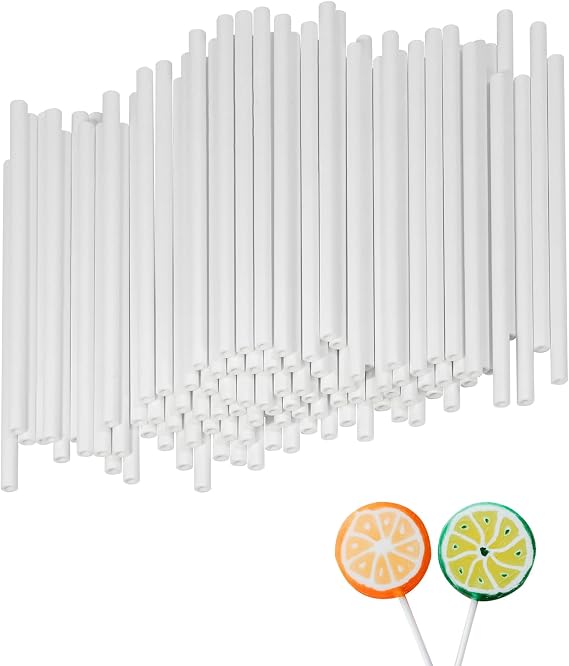 100Pcs CHELIZIYA 4-inch 4mm Plastic Lollipop Sticks