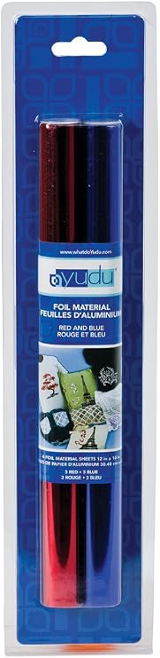 Yudu Foil Sheets: Red & Blue