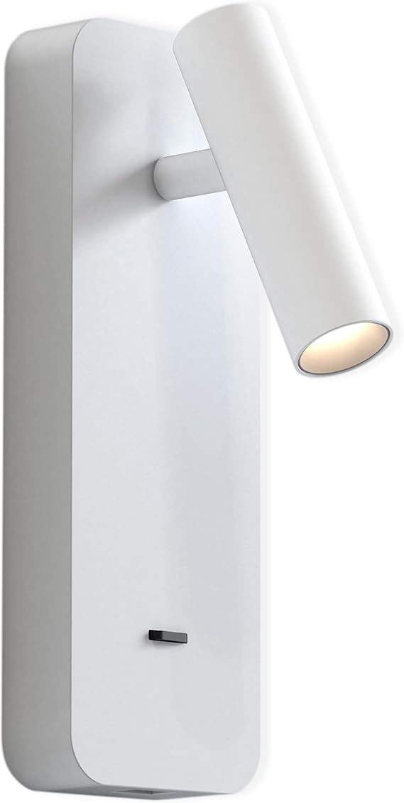 Astro Enna Surface USB Indoor Reading Light (Matt White) - Dry Rated - High Power LED Lamp, Designed in Britain - 1058163-