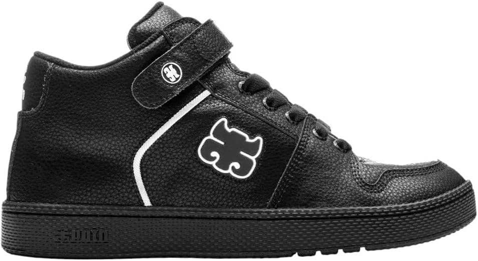 IPATH Grasshopper Men's Mid-Top Skate Shoes, Cup Sole Skateboard Sneakers | Mid-top with support strap, suede and leather upper, cupsole, metal eyelets, EVA midsole, padded tongue and collar
