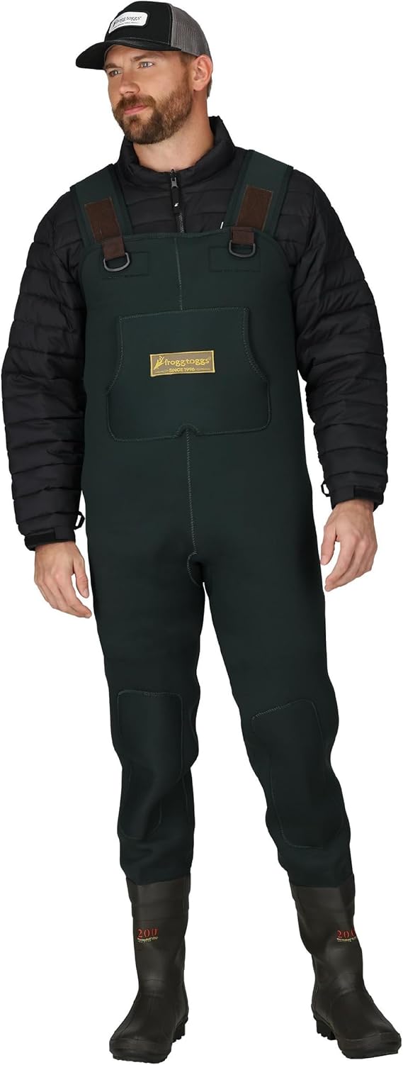 FROGG TOGGS Men's Amphib Neoprene Waterproof Fishing Bootfoot Chest Wader