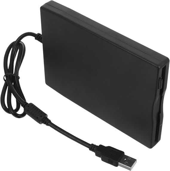 STOBOK External USB Floppy Disk Drive for Laptop Desktop 3.5 Inch Portable Floppy Reader Compatible with PC Easy to Use