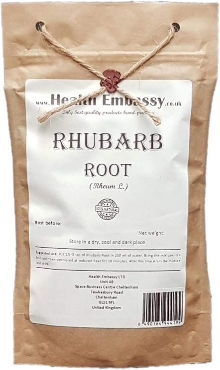 Health Embassy Rhubarb Root (Rheum L) Loose Herbal Tea (50g)
