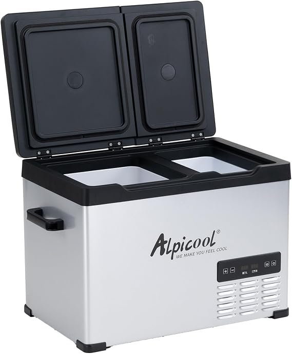 Alpicool CHS45 32L Compressor Car Fridge Freezer, Portable DC 12v Camping Refrigerator