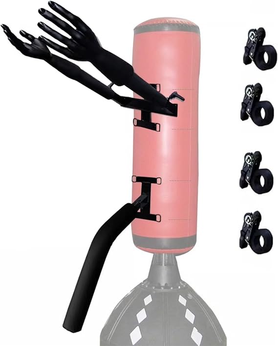 ZIMGOD Wing Chun Dummy Martial Arts Training Dummy Arms & Leg, Punching Bag/Fence/Pillar Kung Fu Trainer, Adjustable Wing Chun Dummies with 4 Retainer, Indoor Gym Device