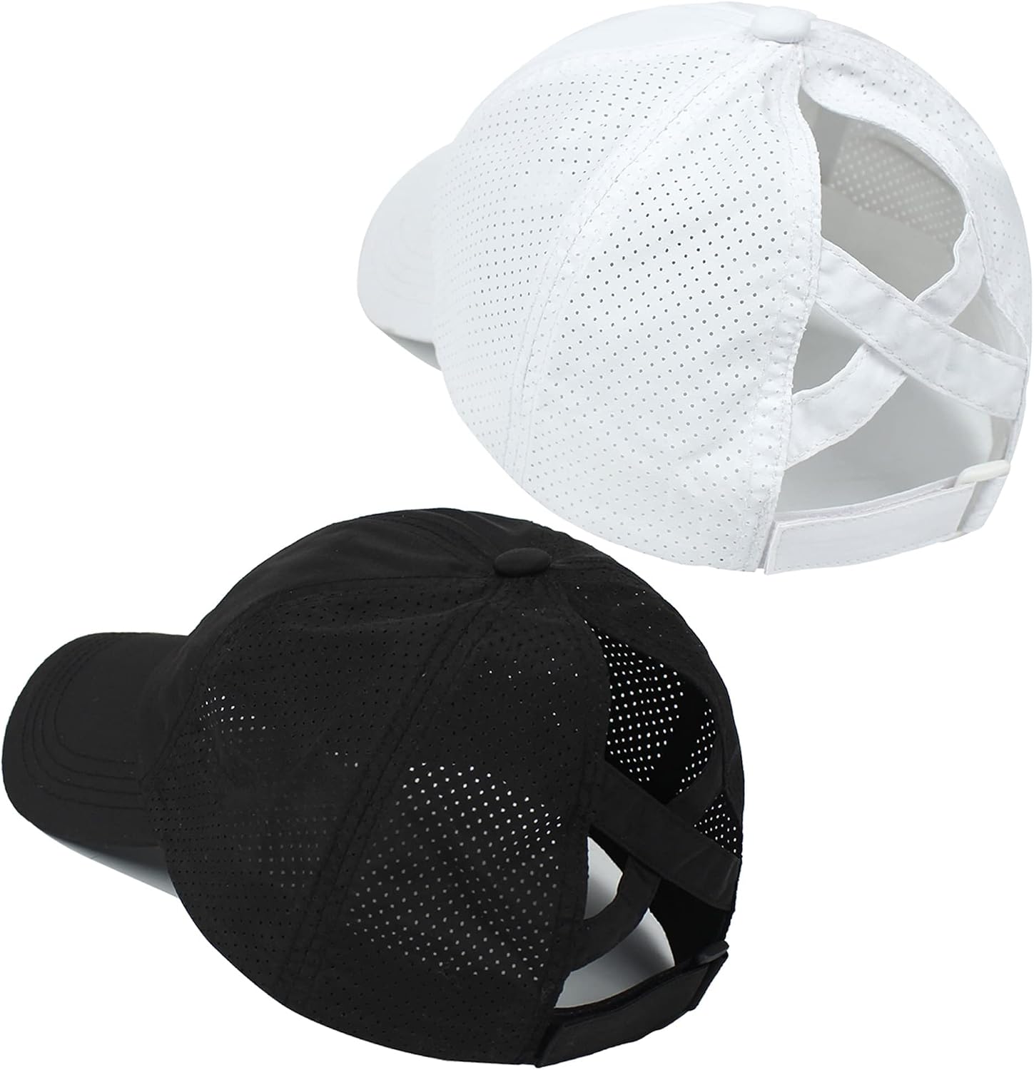 ZTL Women's High Ponytail Baseball Cap Performance Running Hat Quick Dry Mesh Sports Cap Unstructured Dad Trucker Hats