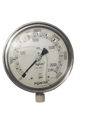 AI High Pressure Gauge Dual Scale 0-2100 Bar 0-30000 Psi Ideal For Common Rail New